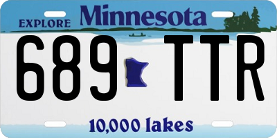 MN license plate 689TTR