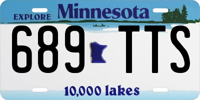 MN license plate 689TTS