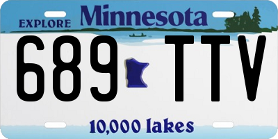 MN license plate 689TTV