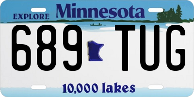 MN license plate 689TUG