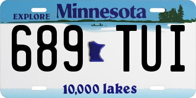MN license plate 689TUI