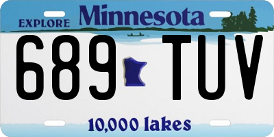 MN license plate 689TUV