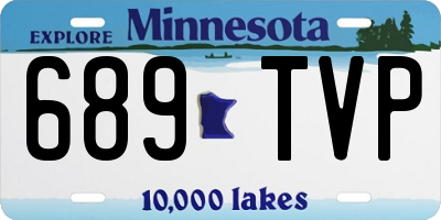 MN license plate 689TVP