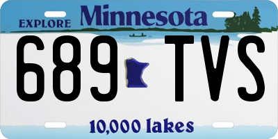 MN license plate 689TVS