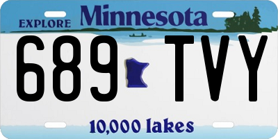 MN license plate 689TVY