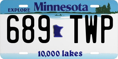 MN license plate 689TWP