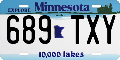 MN license plate 689TXY
