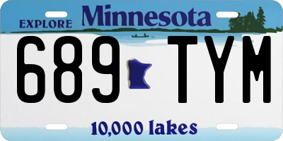 MN license plate 689TYM
