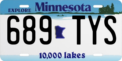 MN license plate 689TYS