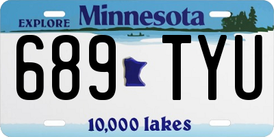 MN license plate 689TYU