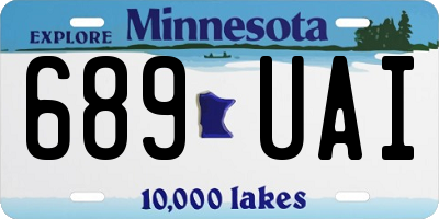 MN license plate 689UAI