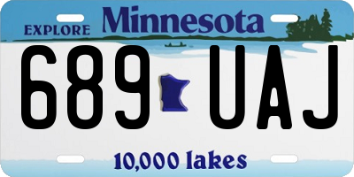 MN license plate 689UAJ