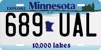 MN license plate 689UAL