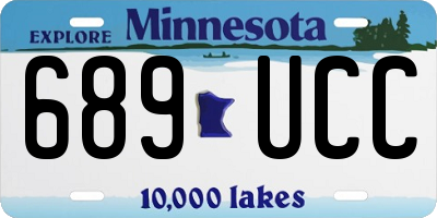 MN license plate 689UCC