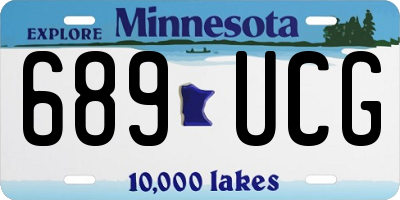 MN license plate 689UCG