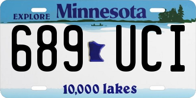 MN license plate 689UCI