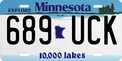 MN license plate 689UCK