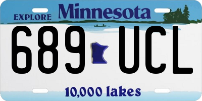 MN license plate 689UCL