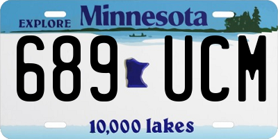 MN license plate 689UCM