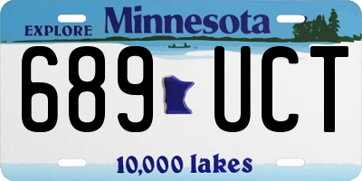 MN license plate 689UCT