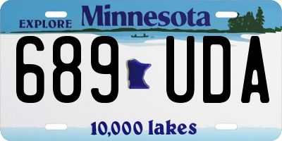 MN license plate 689UDA