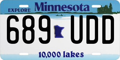 MN license plate 689UDD