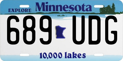 MN license plate 689UDG