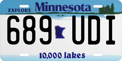 MN license plate 689UDI