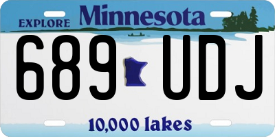 MN license plate 689UDJ