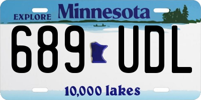 MN license plate 689UDL