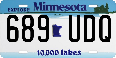 MN license plate 689UDQ