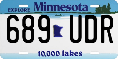MN license plate 689UDR