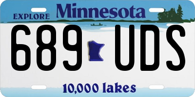MN license plate 689UDS