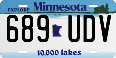 MN license plate 689UDV