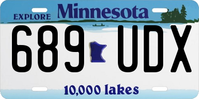 MN license plate 689UDX