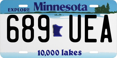 MN license plate 689UEA