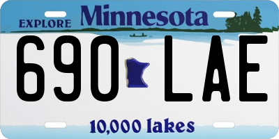 MN license plate 690LAE