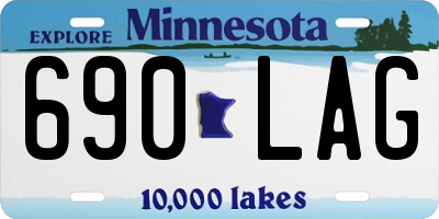 MN license plate 690LAG