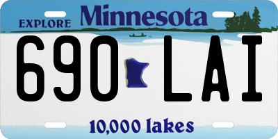 MN license plate 690LAI