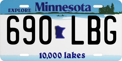 MN license plate 690LBG