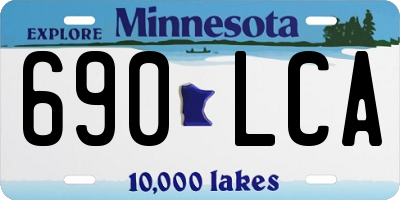 MN license plate 690LCA