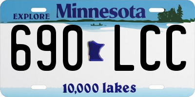 MN license plate 690LCC