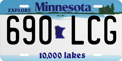 MN license plate 690LCG