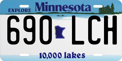 MN license plate 690LCH