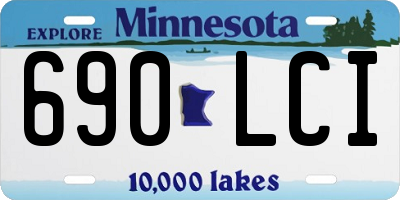 MN license plate 690LCI