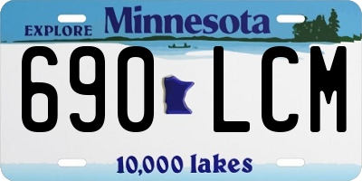 MN license plate 690LCM