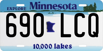 MN license plate 690LCQ