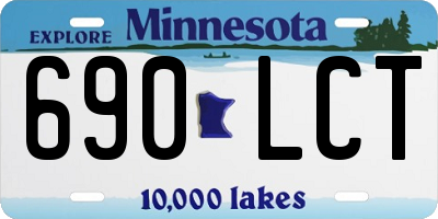 MN license plate 690LCT