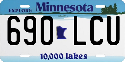 MN license plate 690LCU