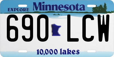 MN license plate 690LCW
